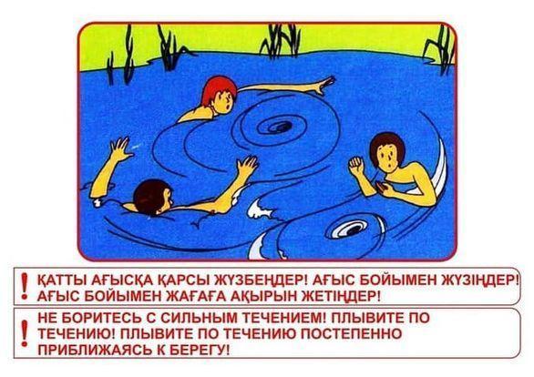 Су айдындарында қауіпсіздік ережелерін қатаң сақтайық!