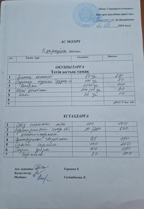 Тамақтану айдары